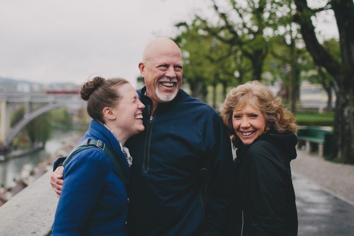 Daughter with both parents